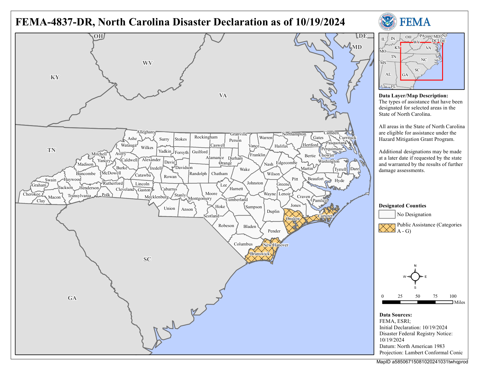 Map of North Carolina