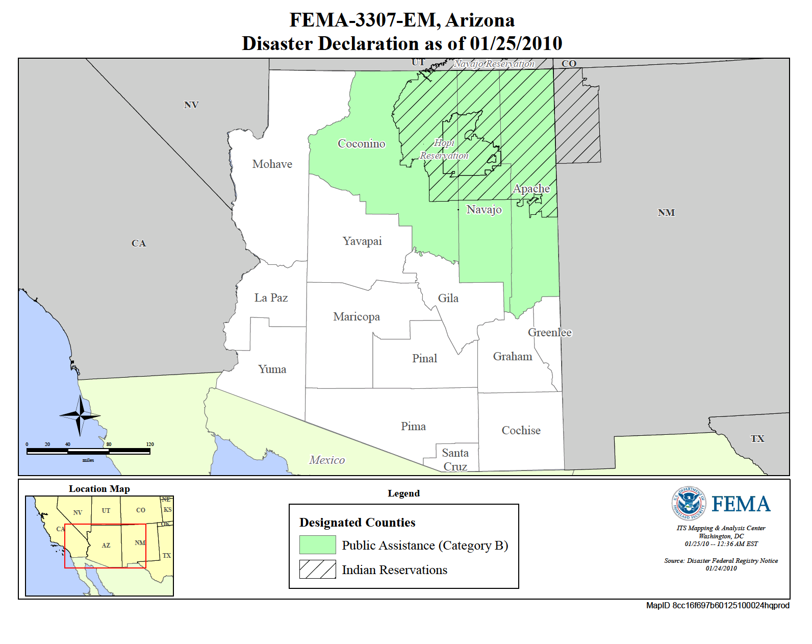 Map of Arizona