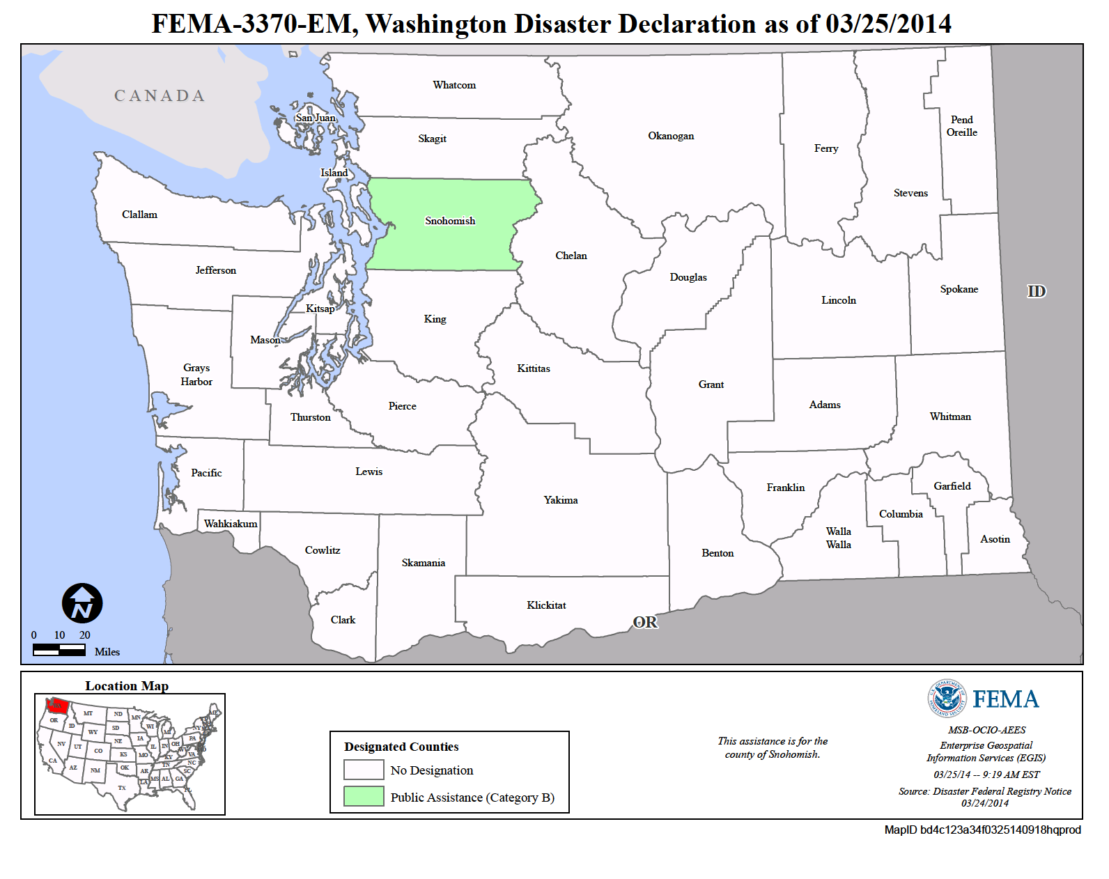 Map of Washington