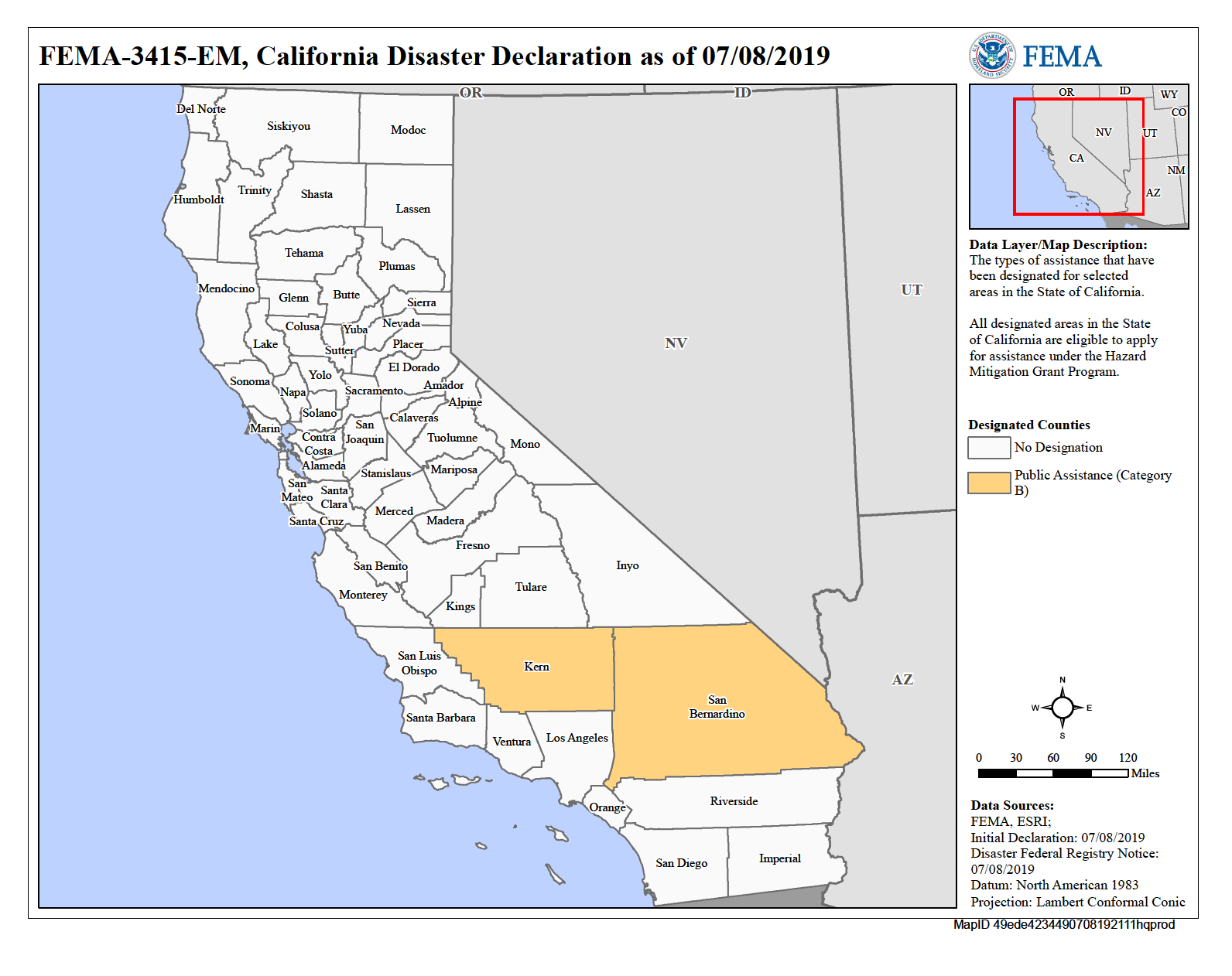 Map of California