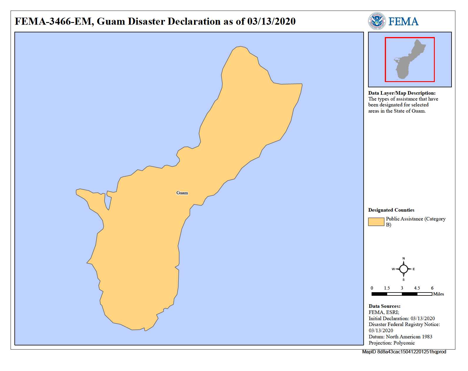 Map of Guam