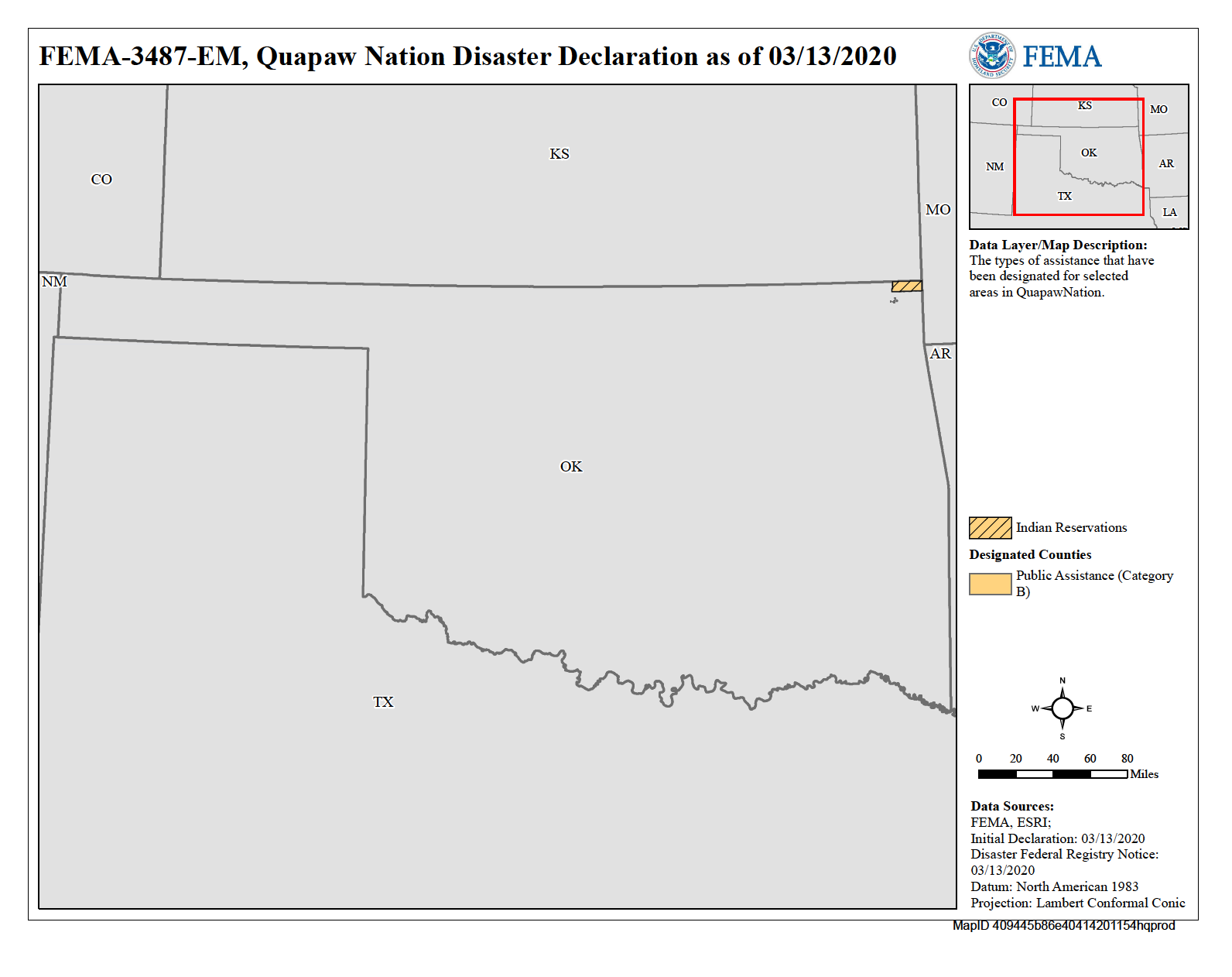 Map of Oklahoma