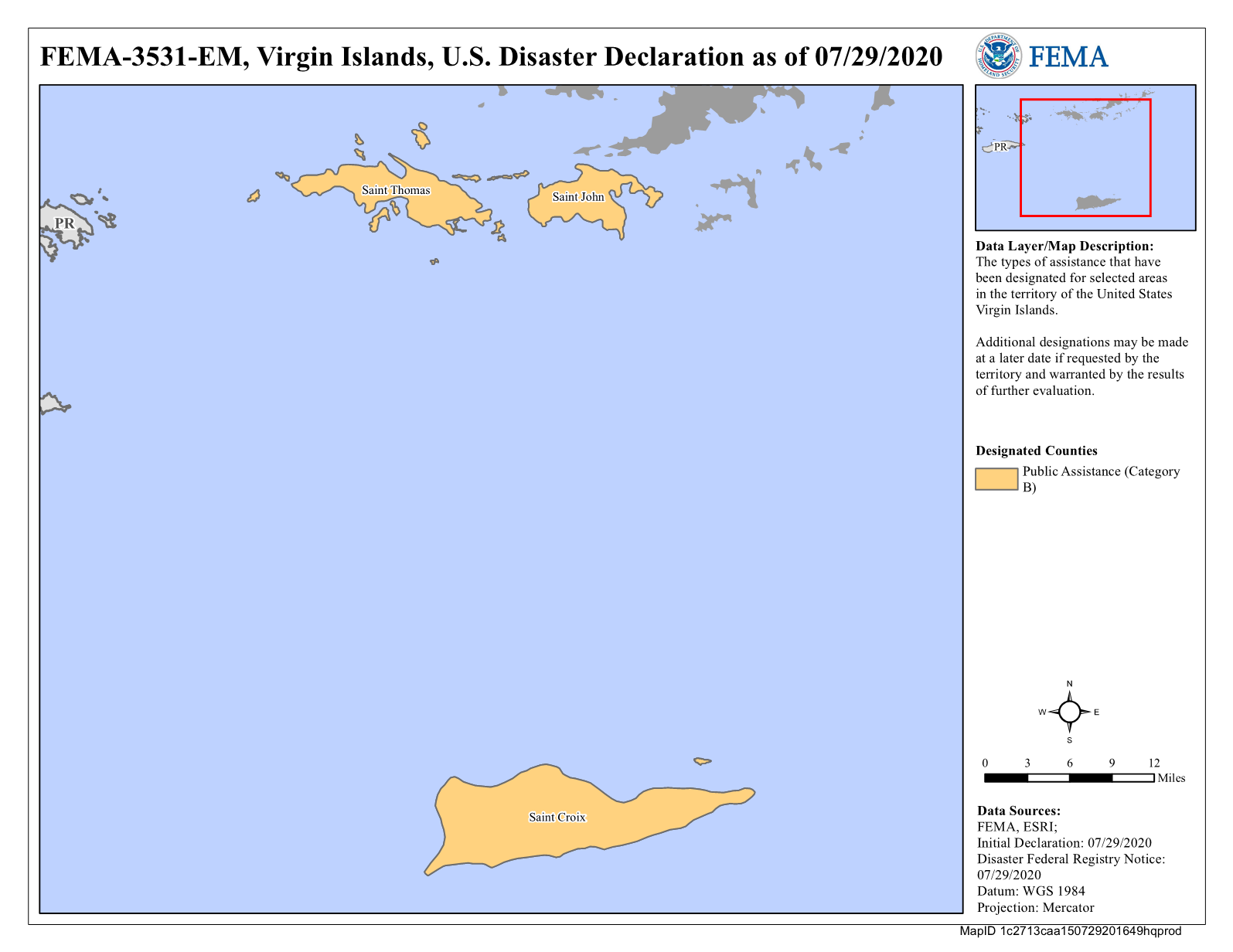 Map of Virgin Islands