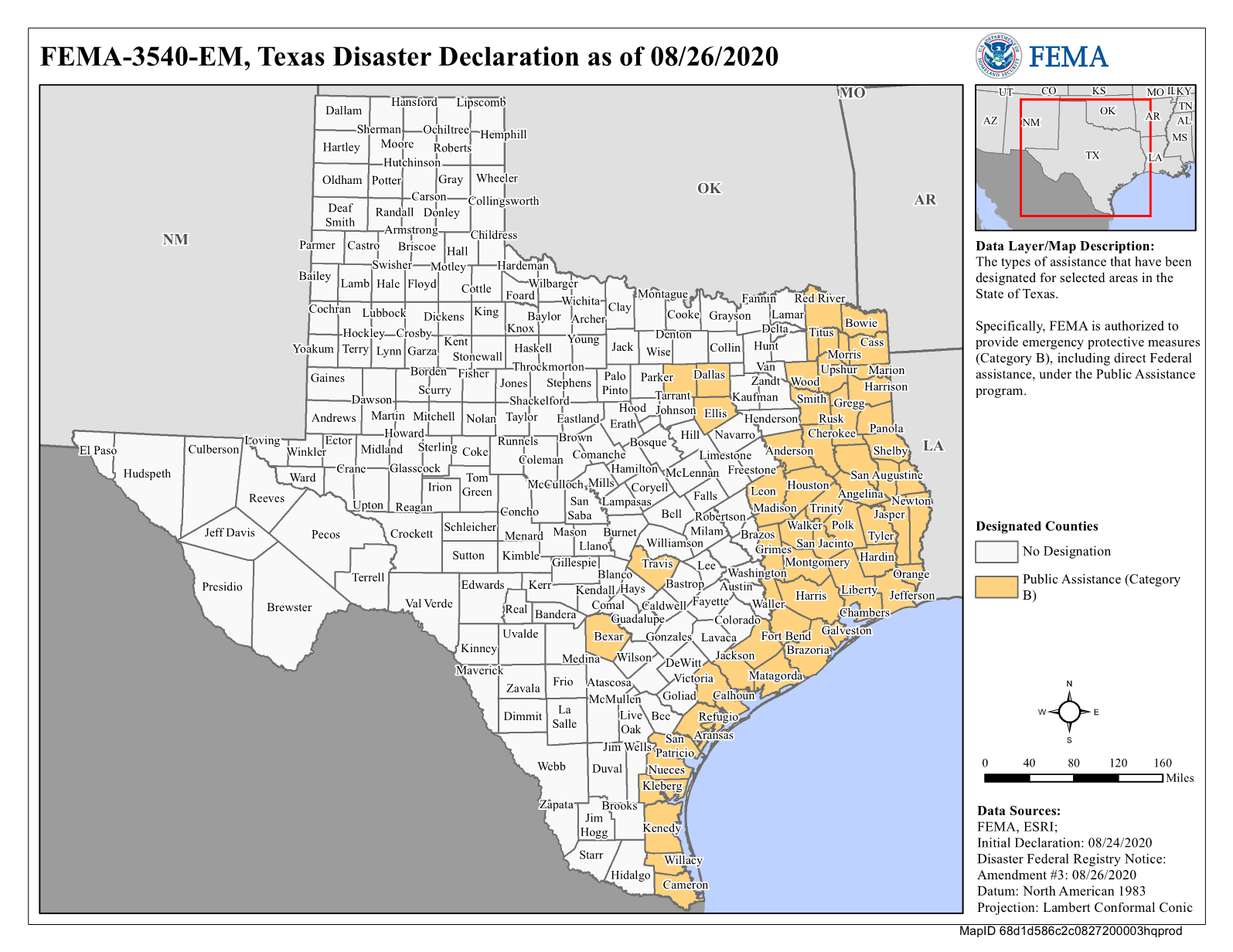 Map of Texas