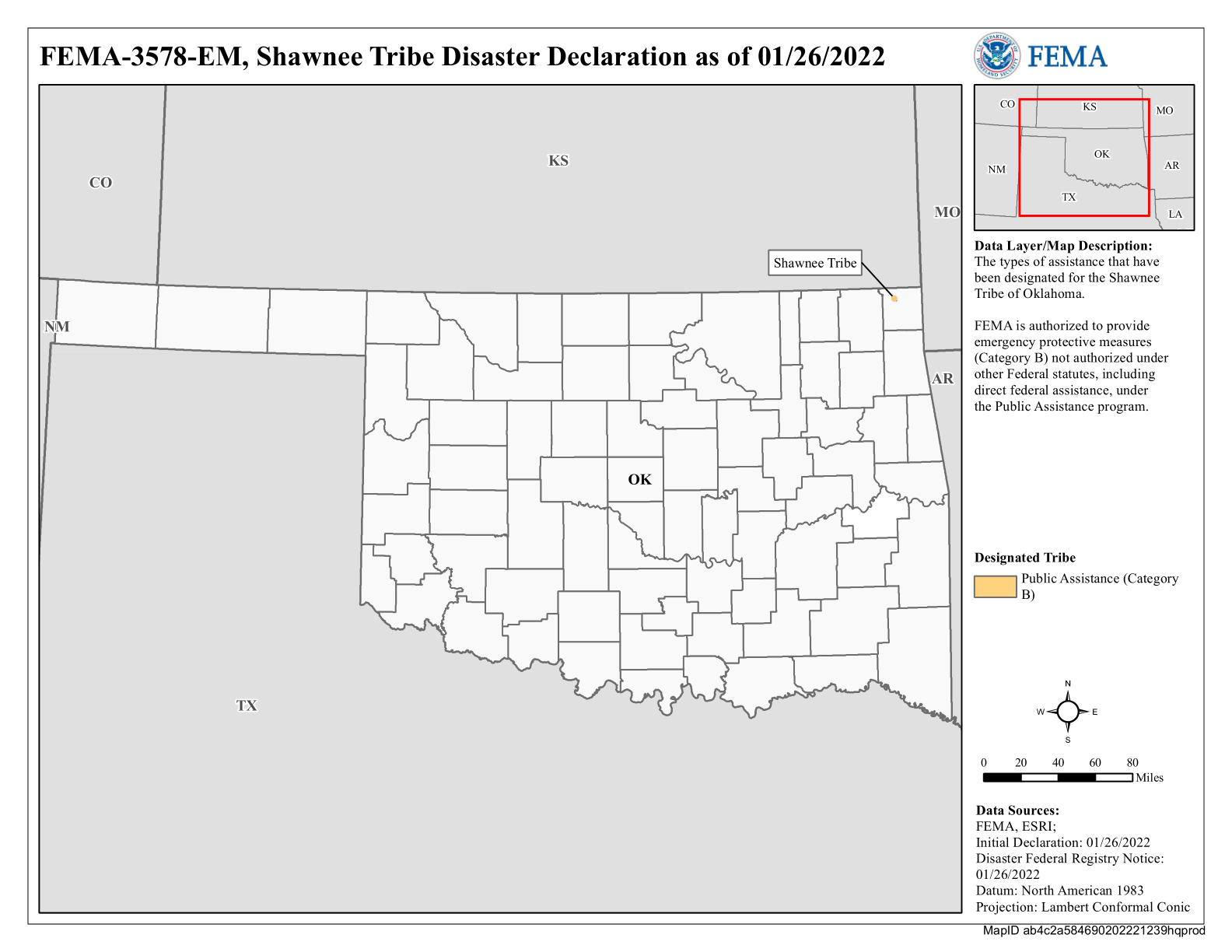 Map of Oklahoma