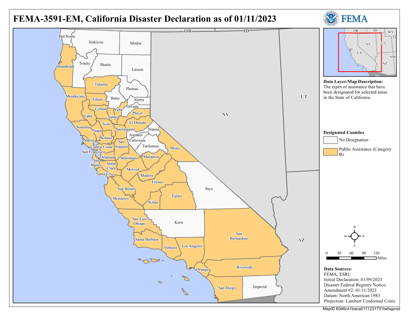 Map of California