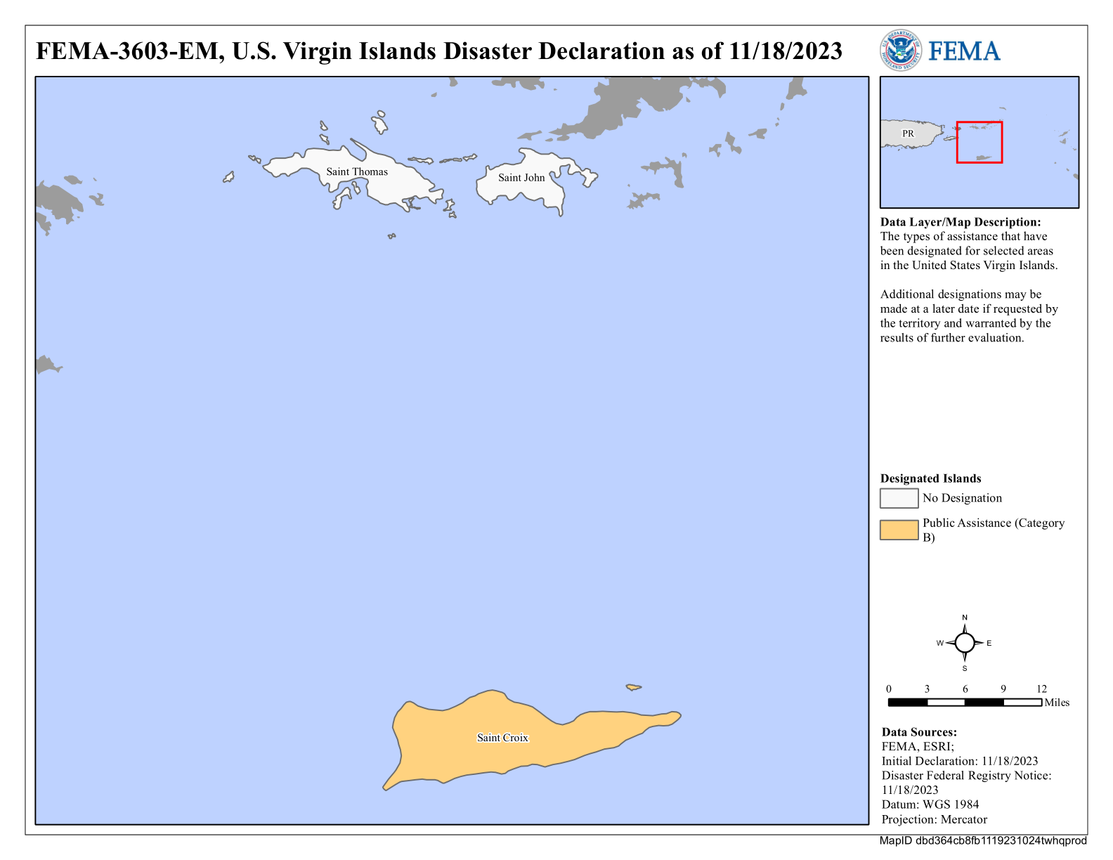 Map of Virgin Islands