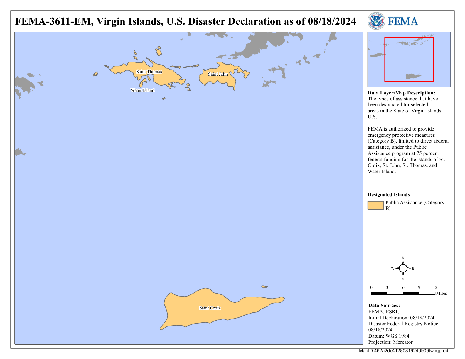 Map of Virgin Islands