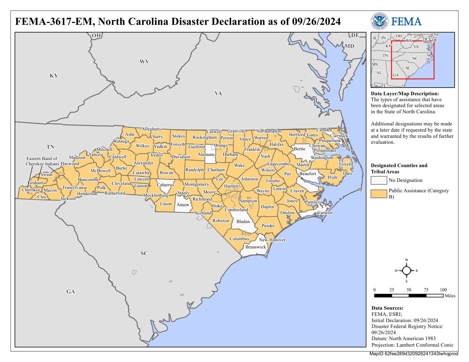 Map of North Carolina